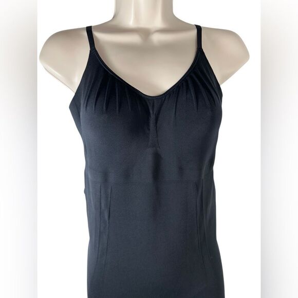 SPANX Black Oncore Tummy Control Mid-Thigh Compression Bodysuit Shapewear - Picture 4 of 11